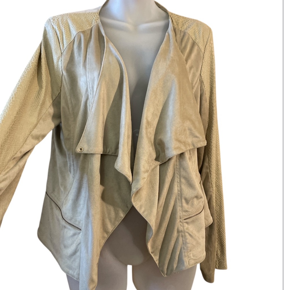 Daytrip draped cardigan soft neutral size large open front blazer large